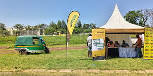 NTSA Officials attending to clients during a field day 