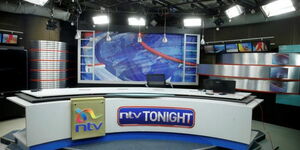 A photo of the NTV studios