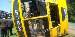 A school bus involved in an accident (File)