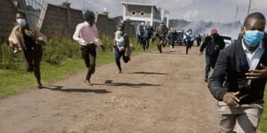A file photo of protestors in Nyandarua county