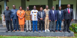 Azimio Leader Raila Odinga meets governors from Lake Region Economic Block on Monday, September 11, 2023.