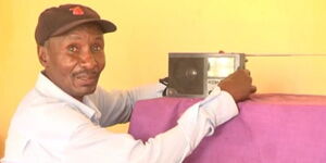 The late Journalist Fred Nyongesa Ongalo at his Bilibili home in Kamukuywa, Bungoma County.