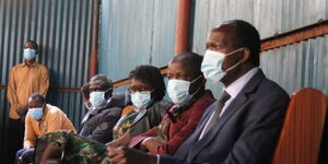 Migori governor Okoth Obado's family in court on Thursday, August 27.