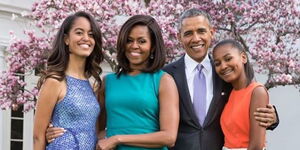 The Obama family on April 21, 2019.