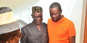 ODM party leader Oburu Odinga with party Secretary General Nairobi Senator Edwin Sifuna, Saturday, October 18, 2025.