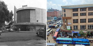 A collage of Odeon Cinema building during the late 90s and current view after series of renovation