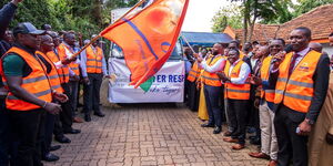 ODM Party leaders launching the disaster relief program on May 14, 2024