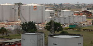 Oil tanks at the Kenya Pipeline Company