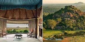A photo collage of the Ol Jogi Conservancy in Laikipia County. 