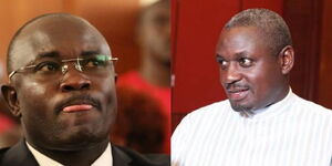 A file image of Ugenya MP David Oliech(left) and Rarieda MP Otiende Omollo(right)