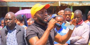 Kasipul MP Aspirant, Boyd Were, during campaigns on September 15, 2025.