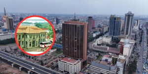 An aerial view of the Nairobi Central Business District (CBD) 