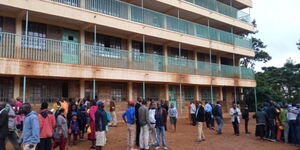 Parents from Kakamega Primary School where a stampede occurred on February 3, 2020.