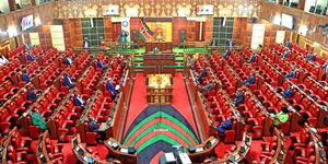 A sitting in session at Parliament Buildings in June 2020.