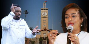 A photo collage of Apostle James Ng'ang'a of the Neno Evangelism Ministry, and Nairobi Women Representative Esther Passaris