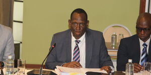 Petroleum Principal Secretary Mohamed Lisban appears before the Public Accounts Committee on May 24, 2023. 