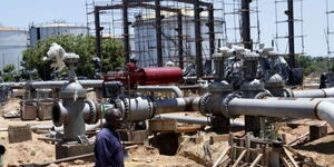A pipeline at Mombasa sub-station. The Lamu to Lokichar crude oil pipeline will will also have fuel station. 