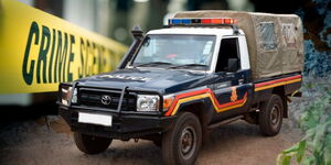 Kenyan Police Vehicle. 