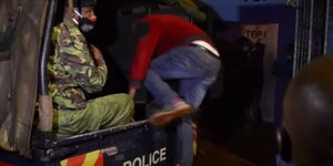 Police in Murang'a during an operation on November 5, 2020.