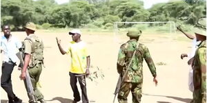 Residents confornt officers