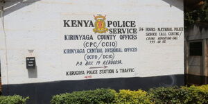 A photo of Kirinyaga Central Police Station captured on September 12, 2019. 