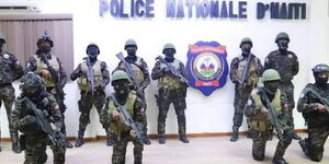 A photo of the Haiti Police Service