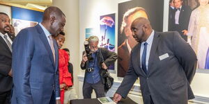 President William Ruto and his wife Racho at the Dr Martin Luther King Center in Atlanta.