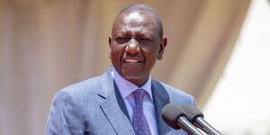 President William Ruto celebrates the International Women's Day at Moi Stadium in Embu.