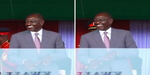 President William Ruto during Mashujaa celebrations on Sunday, October 20, 2024.