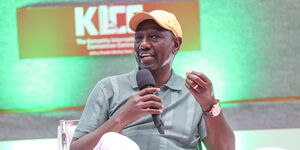 President William Ruto at the Africa Youth Climate Assembly 2023 at KICC on Sunday, September 3, 2023