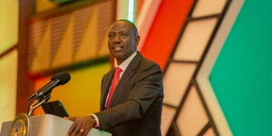 President William Ruto addressing a congregation over sugar sector woes.