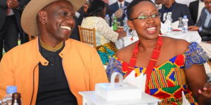 President William Ruto and MP Sabina Chege at an event in 2020