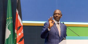 President William Ruto at the Africa Climate Summit at KICC on Tuesday September 5, 2023
