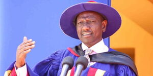 President William Ruto during a graduation
