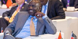 President William Ruto during an event in Beijing, China.