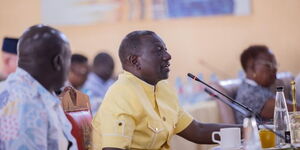 President William Ruto during the Cabinet retreat in Naivasha on Wednesday, February 21, 2024.