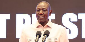 President William Ruto making his speech on November 16, 2023
