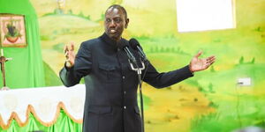 President William Ruto speaking during a thanksgiving ceremony in St Mary's Catholic Church on Sunday, June 2, 2023.