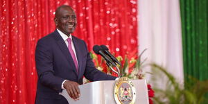 President William Ruto speaking from State House, Nakuru on December 31, 2023.