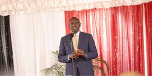 President William Ruto speaking at State House, Nairobi on November 7, 2023.