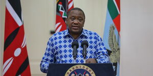 President Uhuru Kenyatta addressing the nation regarding new measures by the government