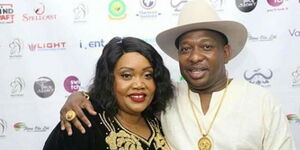 Nairobi Governor Mike Sonko (right) and his wife Primrose Mbuvi (Left)