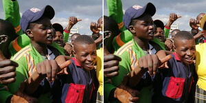 A collage of Meru residents during a protest over governor Kawira Mwangaza attacks