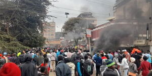 protestors in Ngong