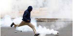 Protester Teargas
