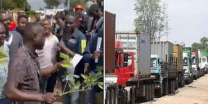 Truck Drivers Protests Eldoret 
