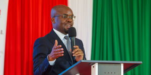 PS Ramond Omollo during the opening of the Jukwaa la Wasomi National Summit