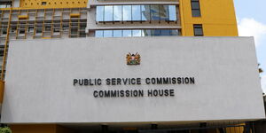 Public Service Commission building located at Harambee Avenue in Nairobi