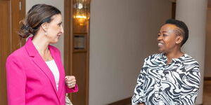 First Lady Rachel Ruto meets Deputy Mayor of Jerusalem, Fleur Hassan-Nahoum on May 10, 2023.