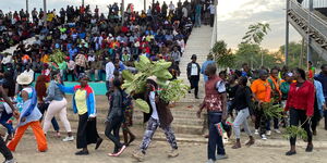 Mourners in Kisumu Ahead of Raila's Body Arrival